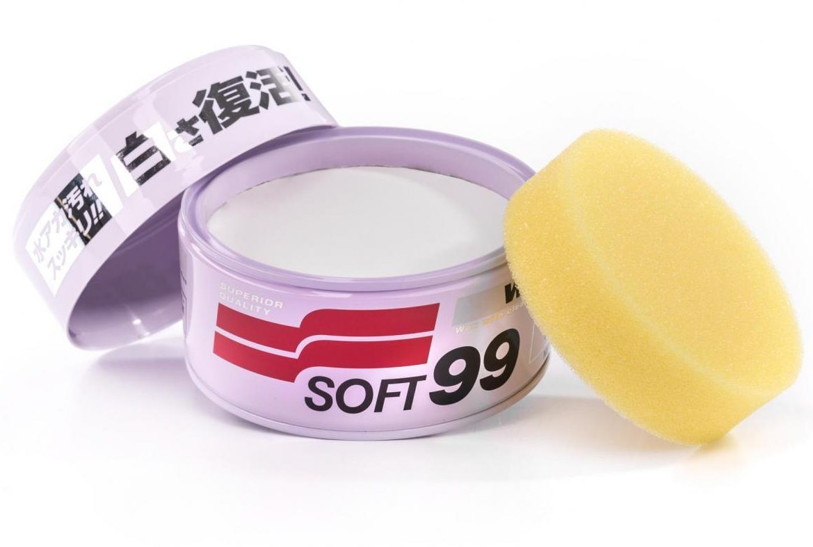 Cera Per Auto White Soft Wax, Rivestimento Idrofobico Per Colori Chiari 350 G Soft99 89647229 - Foto 6